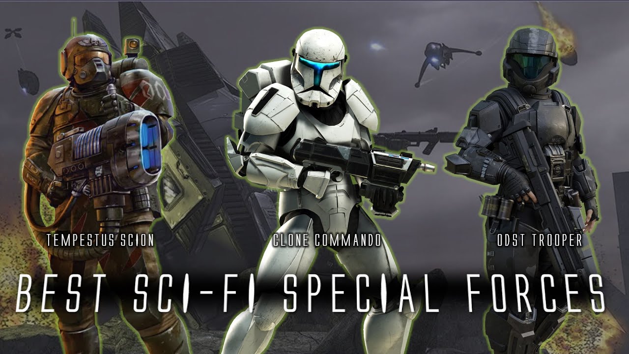 Sci-Fi Special Forces comparison - 40K-Halo-Star Wars