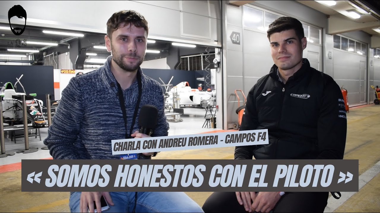 Charla con Andreu Romera (Campos Racing - F4): «Crecer hacia abajo es vital para ganar en F2 y F3»