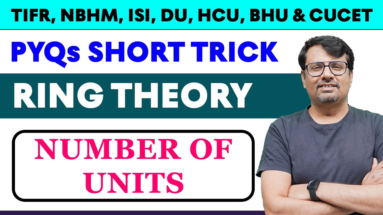 Ring Theory | Number of Units | Short Trick By @gajendrapurohit​