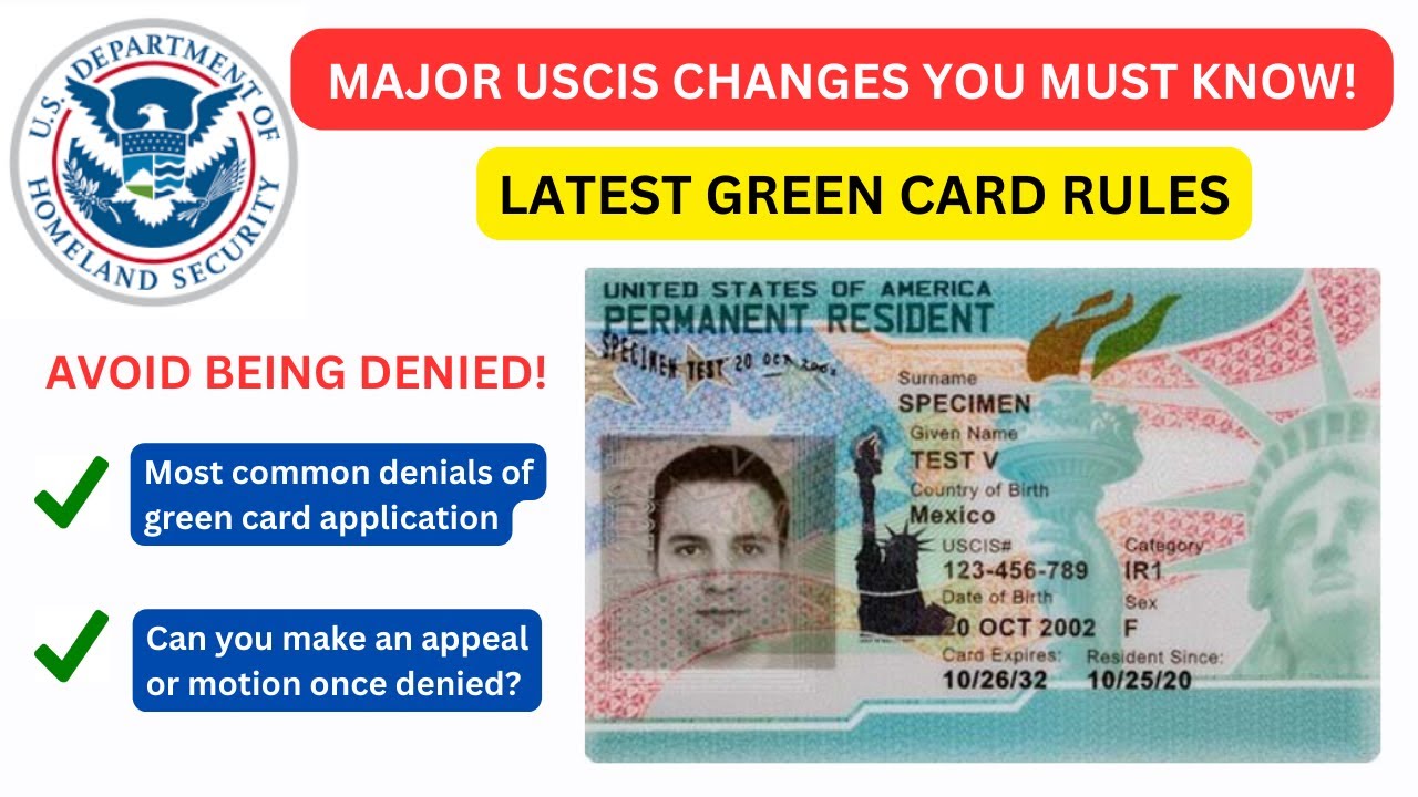 Big USCIS Changes for Green Cards | What You Need to Do NOW! MOST COMMON REASONS DENIAL #greencard