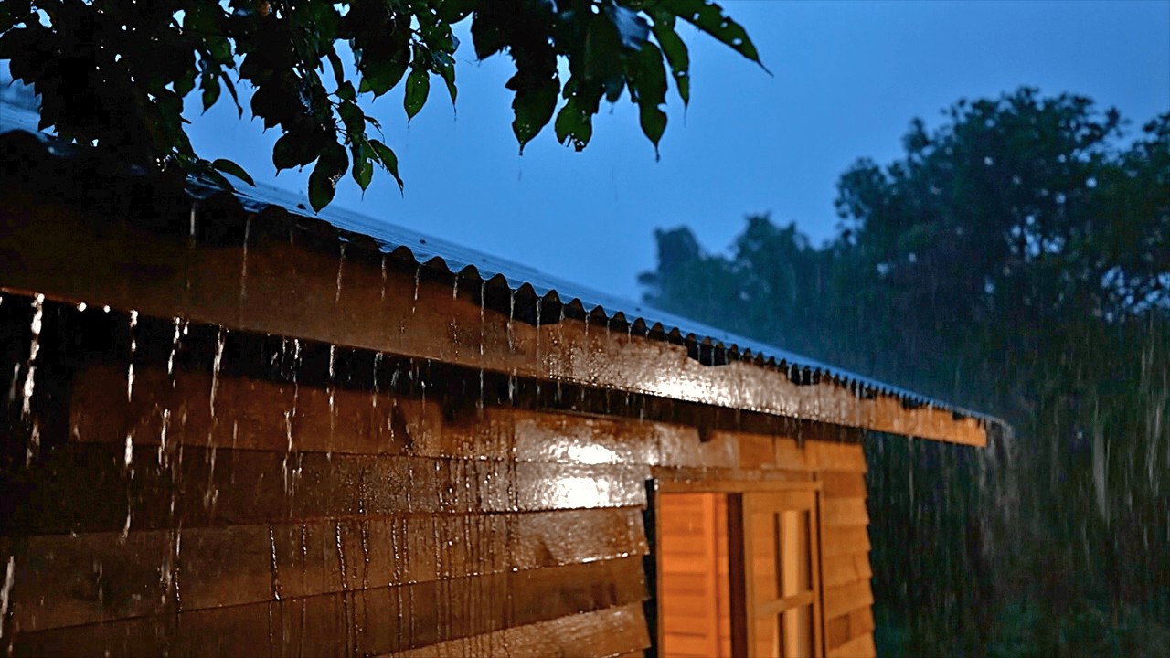 Fall Asleep Fast with Relaxing Rain Sounds | Heavy Rain and Soft Thunder Sounds for Deep Sleep