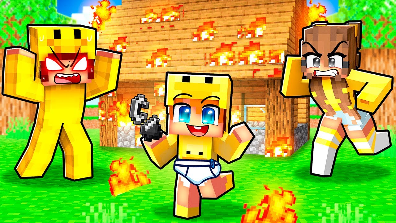 Baby Dennus PRANKED MIJ In Minecraft..