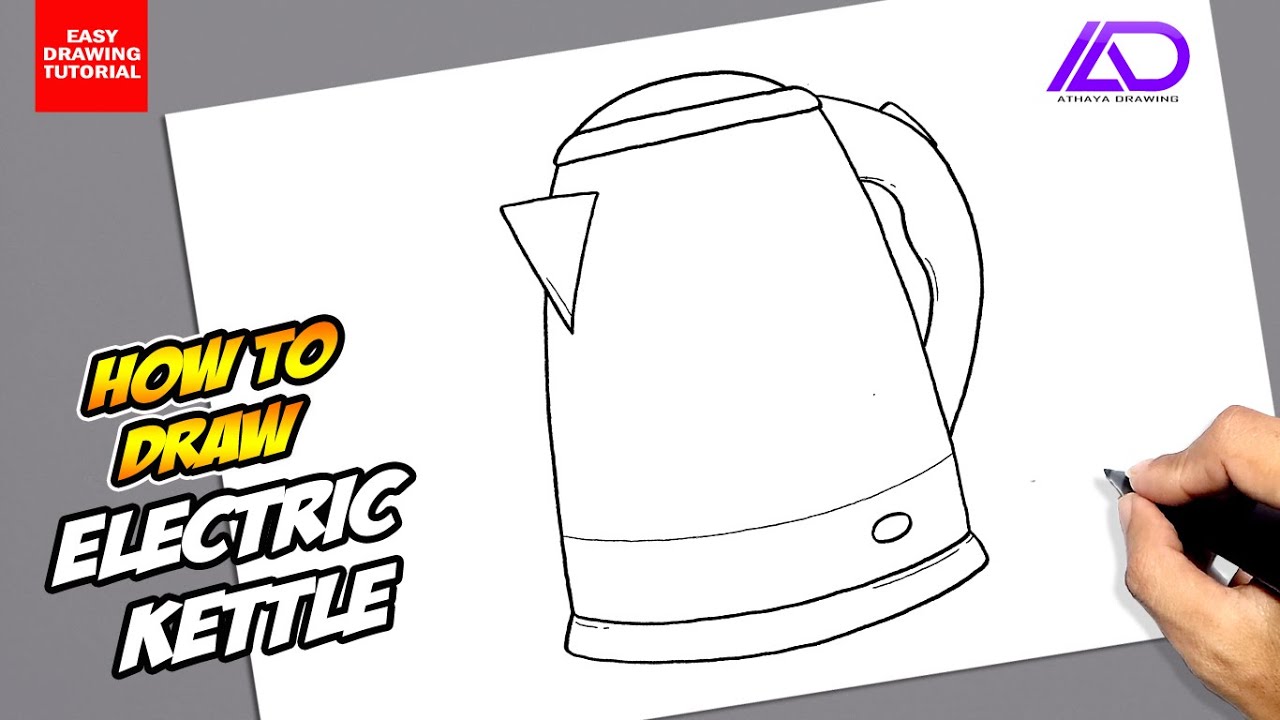 How to draw Electric Kettle