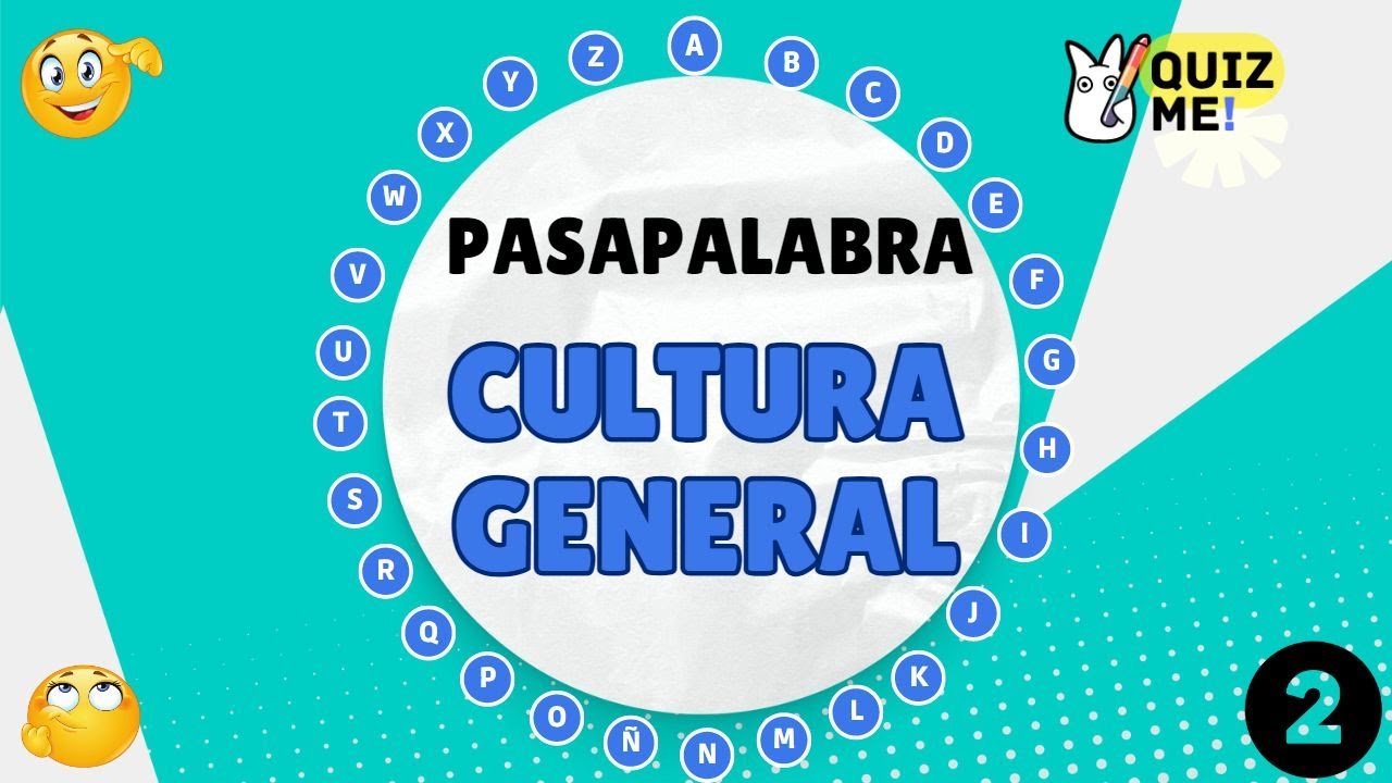 ¡NUEVO RETO EN QUIZME! ¡PREGUNTAS DE CULTURA GENERAL CON EL ROSCO DE PASAPALABRA !