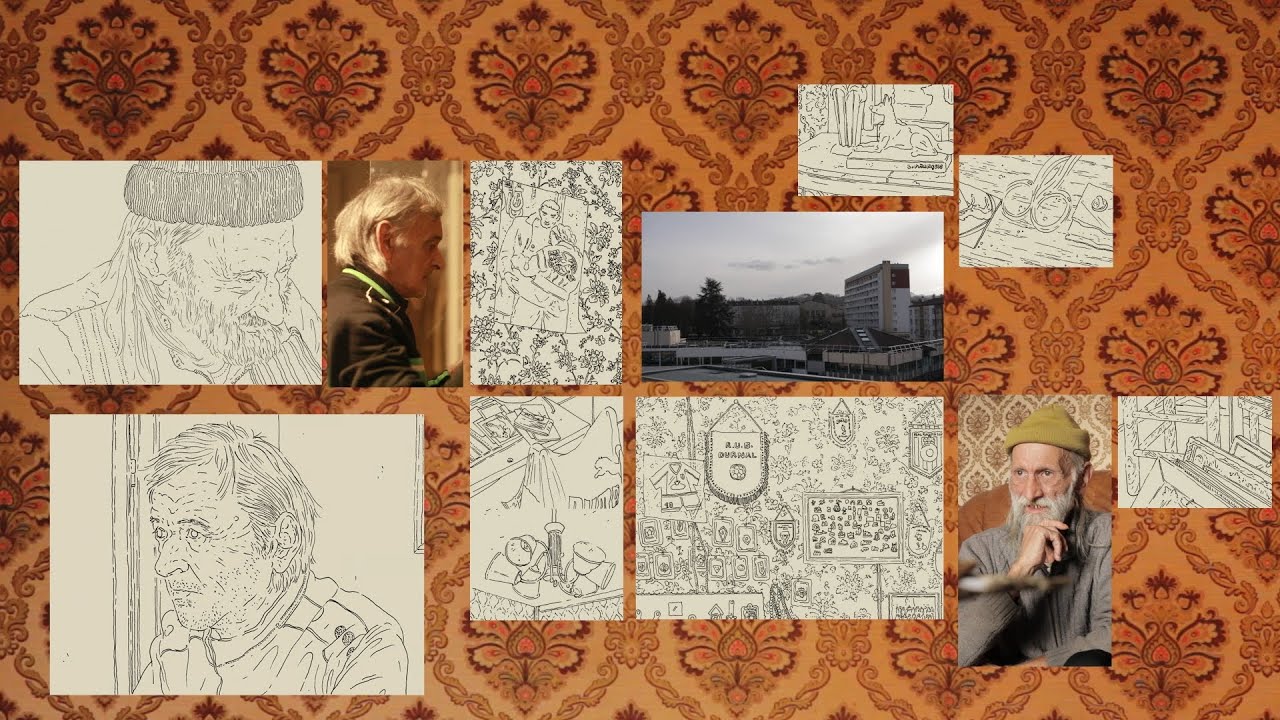 Bernard & Christian - Installation vidéo et dessins sur papier