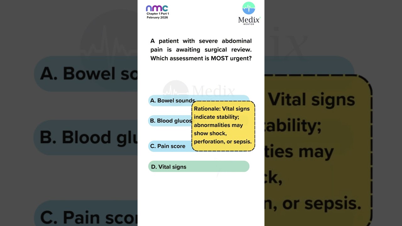 NMC CBT Practice Question #15 | Daily MCQ for Nurses | Test Your Knowledge Now! #nmcuk #nurselife