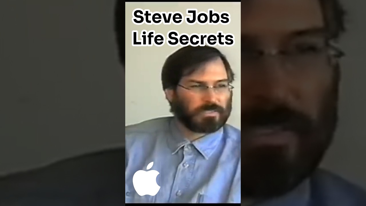 Steve Jobs Life Secrets advise. #shorts #stevejobs #motivation #fyp