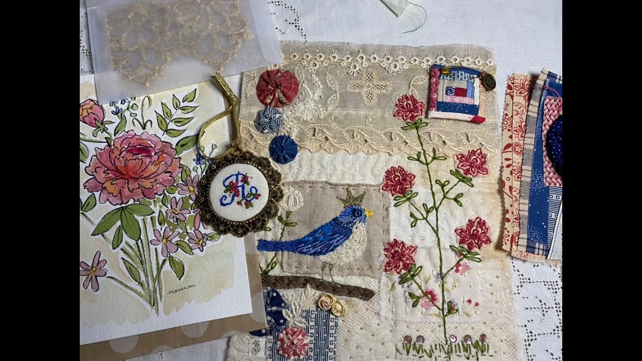 #slowstitchcollab7 my second block from Melanie Sullivan