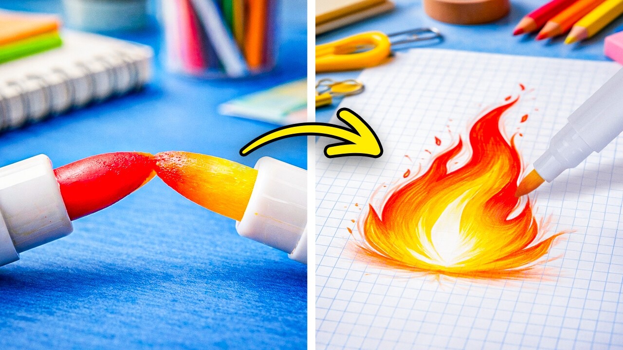 🖌️ HOW TO BECOME A CREATIVE GENIUS ✨ Easy Art Hacks and Painting Tricks! 🎨