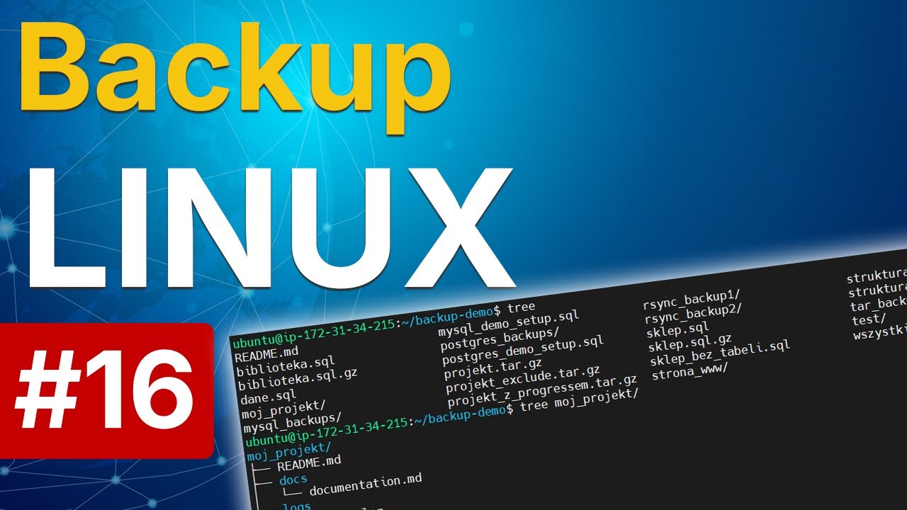 4 narzędzia do backupu w Linux - tar, rsync, mysqldump i pg_dump w praktyce