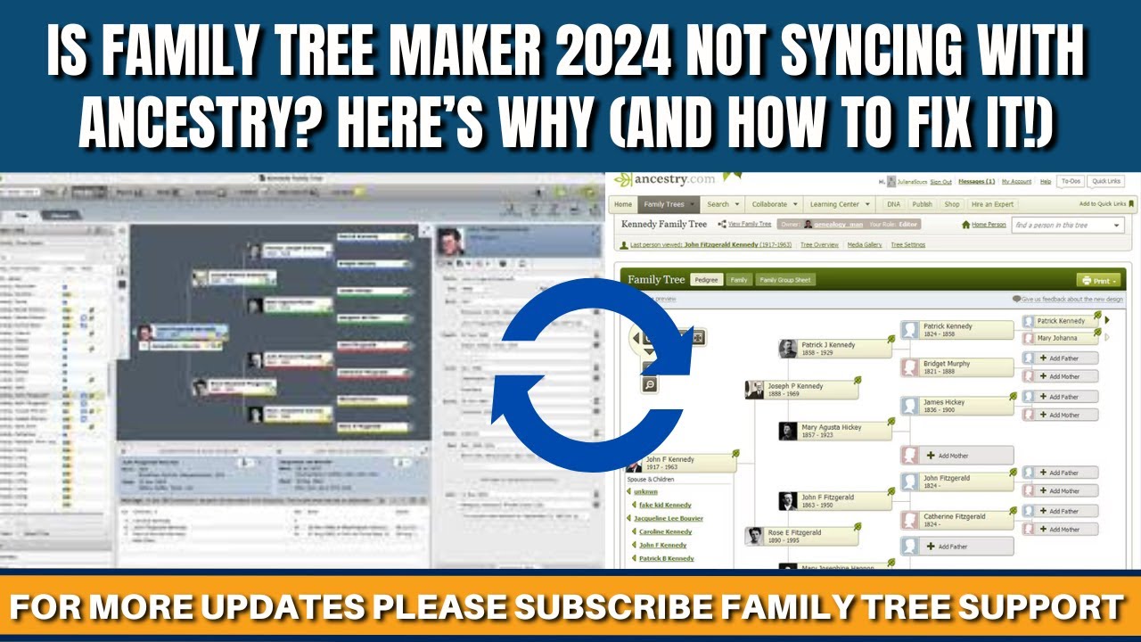 Family Tree Maker 2024 не синхронизируется с Ancestry? Вот почему (и как это исправить!)