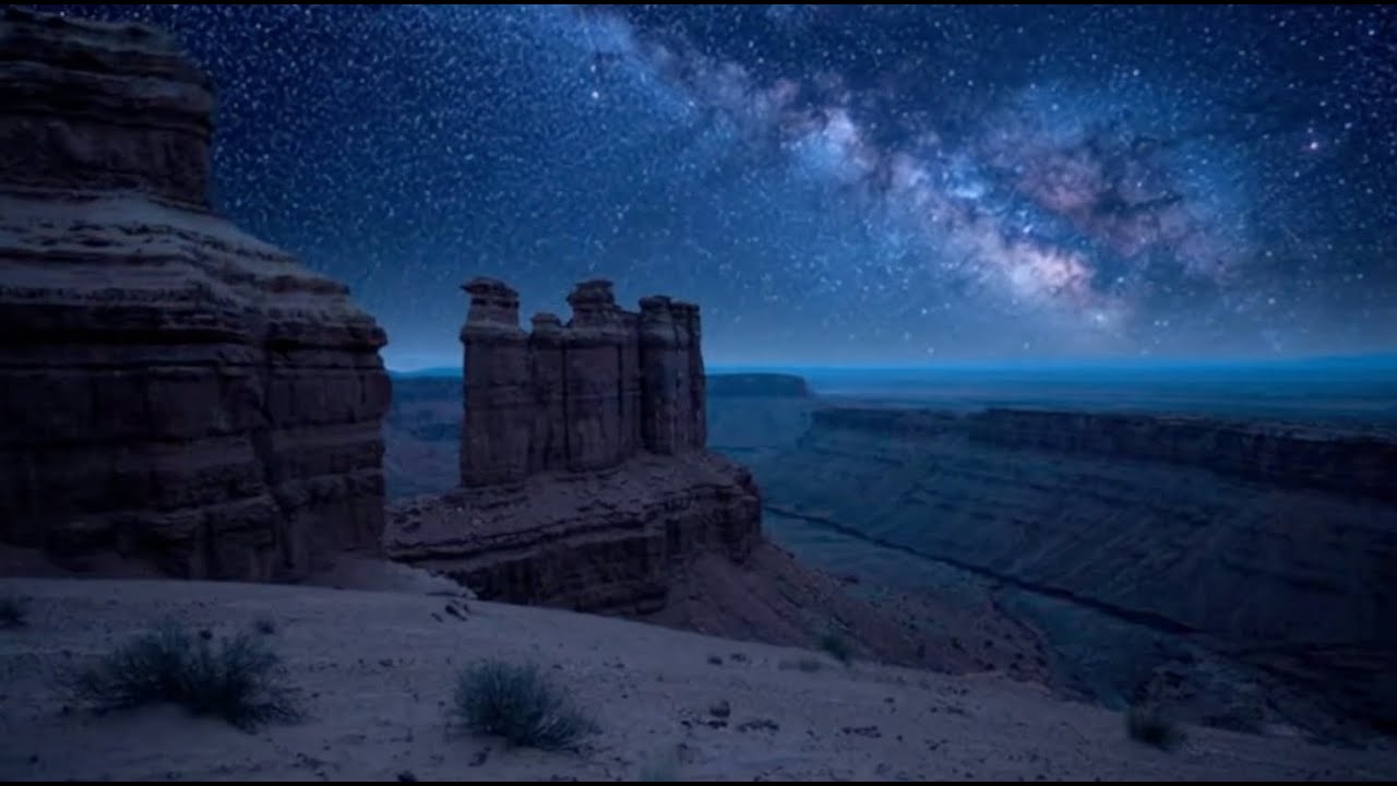 Ethereal Desert Night: Celestial Winds and Starlit Silence ✨