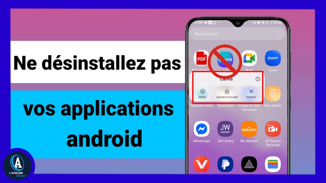 Ne désinstallez jamais une application Android sans faire ça!