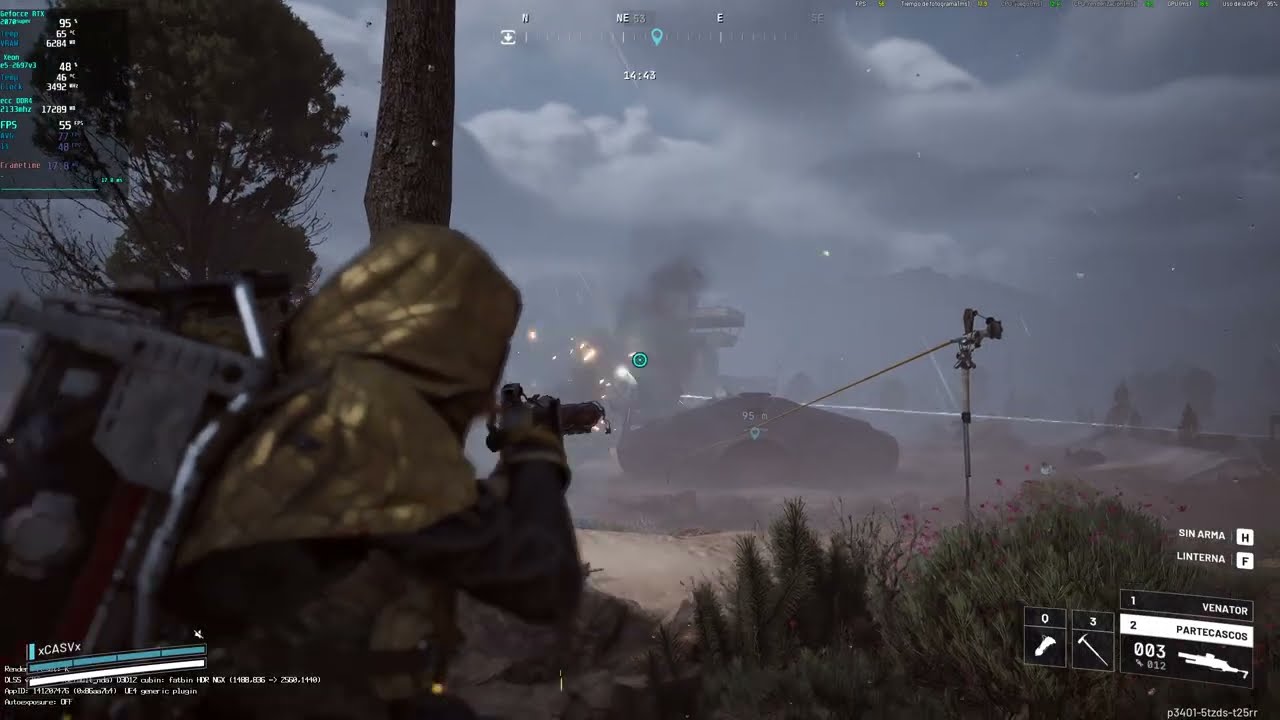 ARC Raiders - RTX2070super - 1440p - High Settings  - Mi primera vez vs una Reina en Puerto Espacial