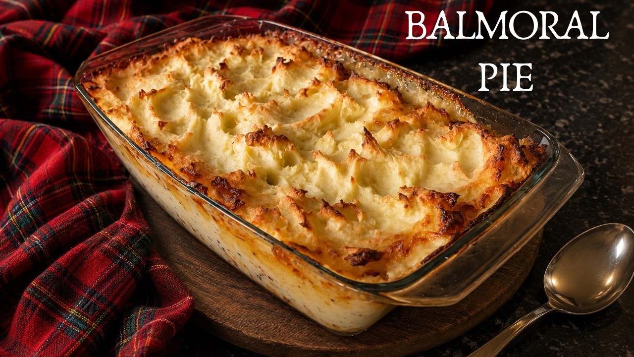 Traditional Scottish Balmoral Chicken Pie | Mashed potato - creamy chicken - haggis pie