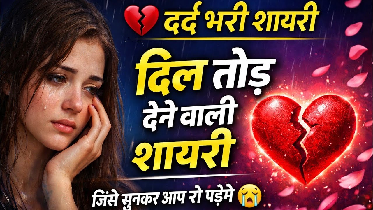 दिल को रुला देने वाली बेवफाई शायरी 💔😭| Heart Touching Sad Shayari | Hindi Shayari @Rupali2.6m 