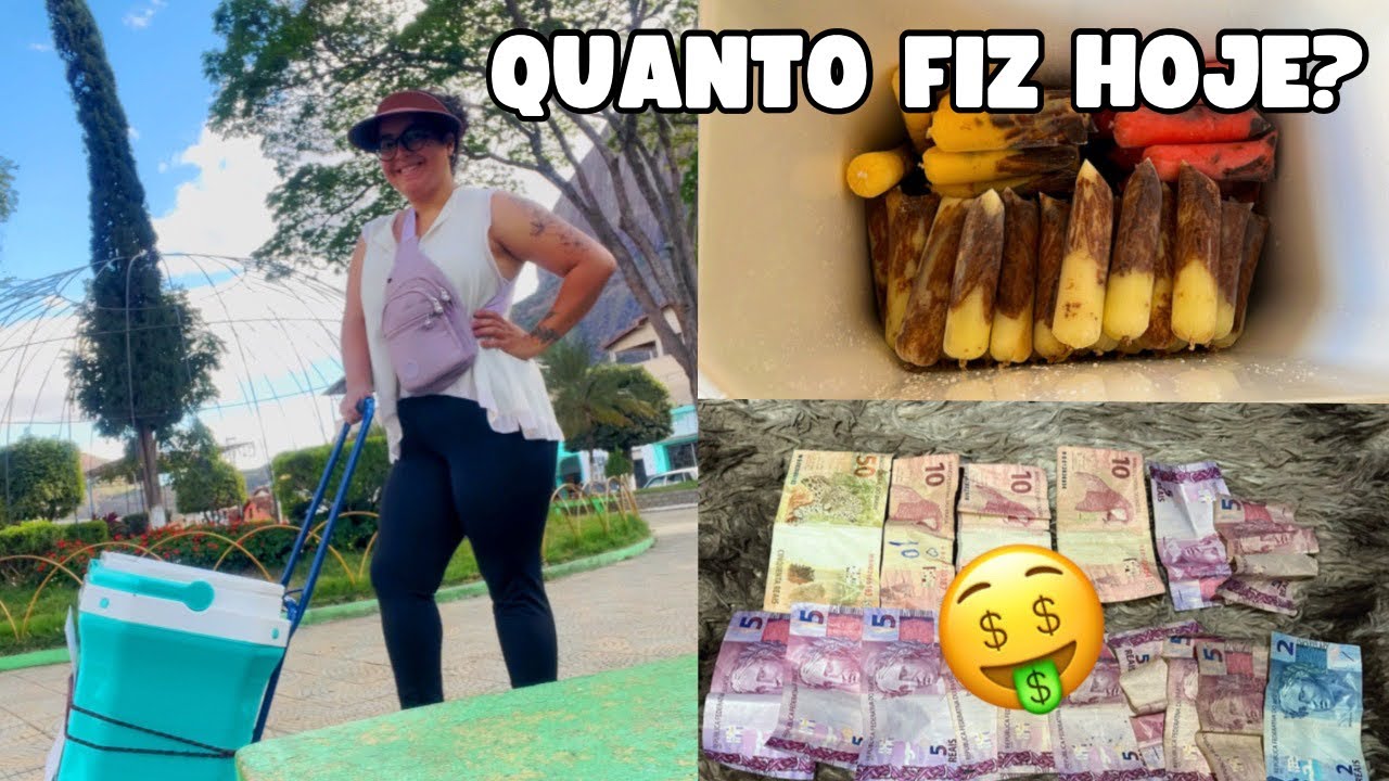 QUANTO DÁ PRA FATURAR EM UM DIA VENDENDO GELADINHO NA RUA! 