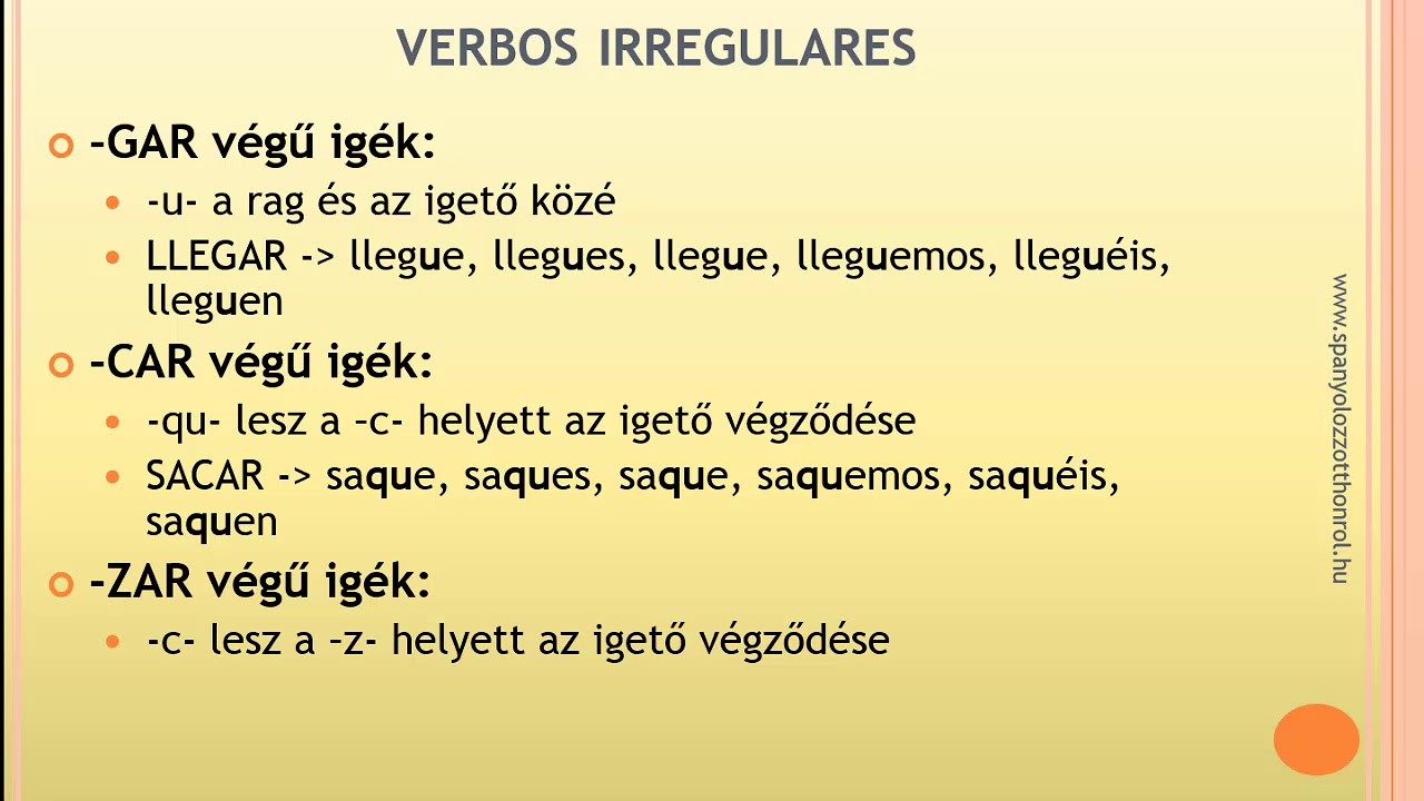 A spanyol subjuntivo jelen ideje