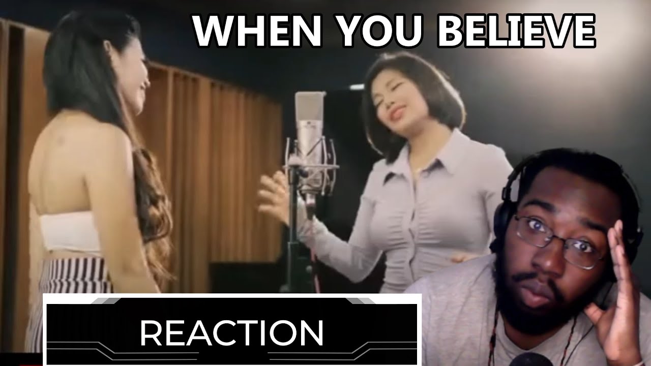 FIRST TIME REACTION! WHEN YOU BELIEVE by KRISTINA MADRIGAL ft. KATRINA VELARDE #katrinavelarde