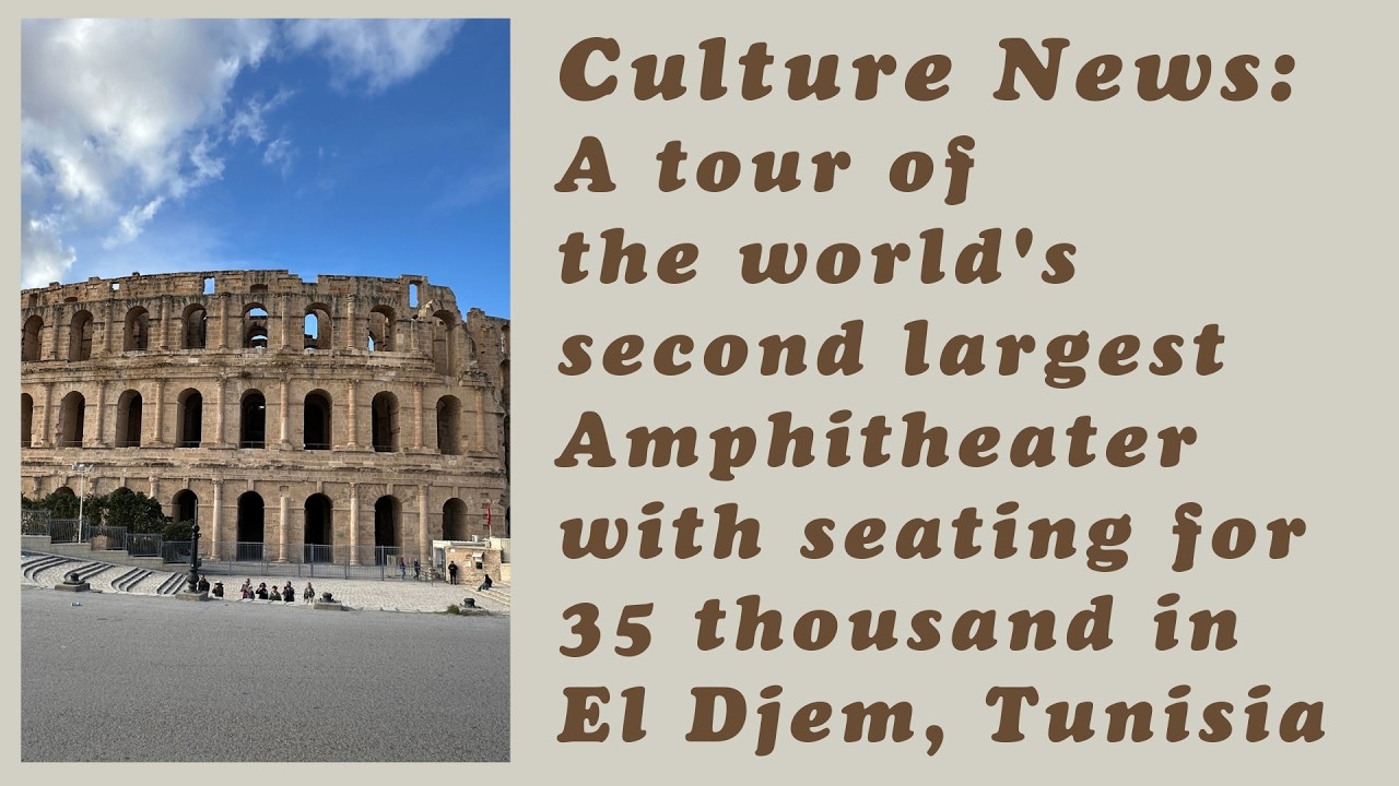 A tour of the world's 2nd largest amphitheater with seating for 35,000 in El Djem, Tunisia.