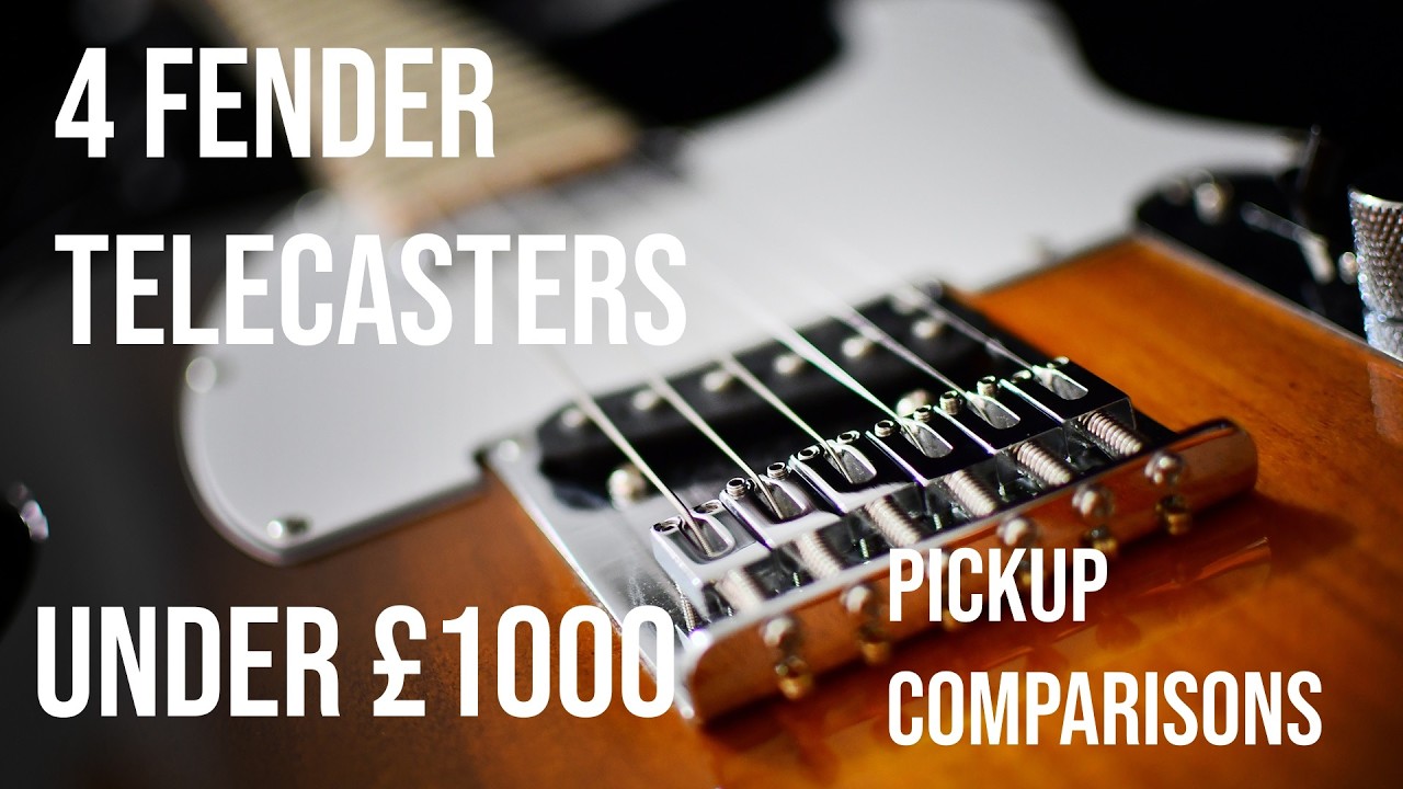 4 Fender Telecasters under £1000 - How do the pickups compare? Let's find out.