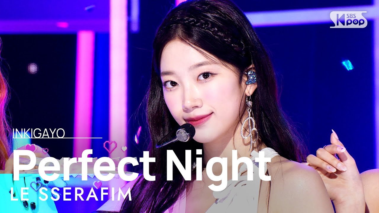 LE SSERAFIM(르세라핌) - Perfect Night @인기가요 inkigayo 20231029