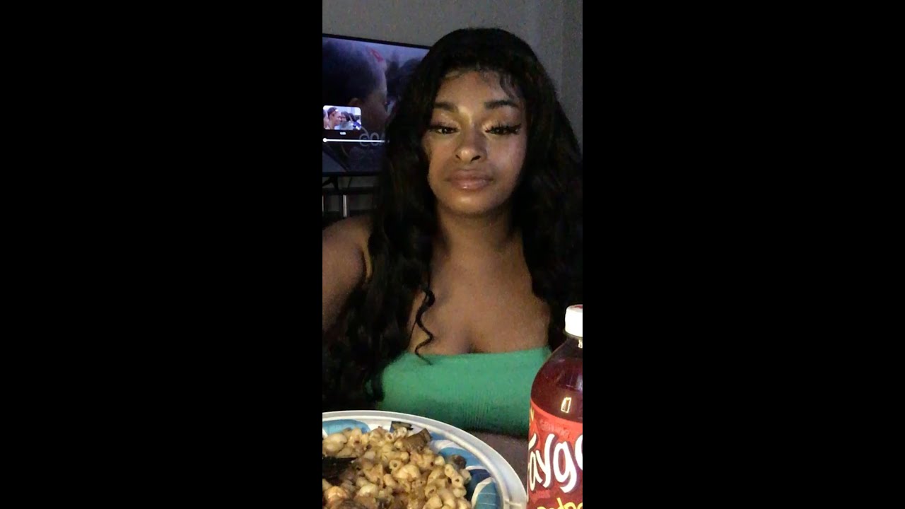 Burping mukbang 🔥Pan seared steak bites + Mac & cheese🔥Please subscribe 吃播 (chībō)