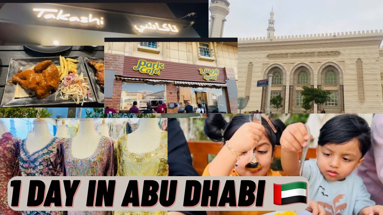 Abu Dhabi One Day Vlog 🇦🇪 | Best Tea, Food & Mosque Visit | Malayalam Vlog