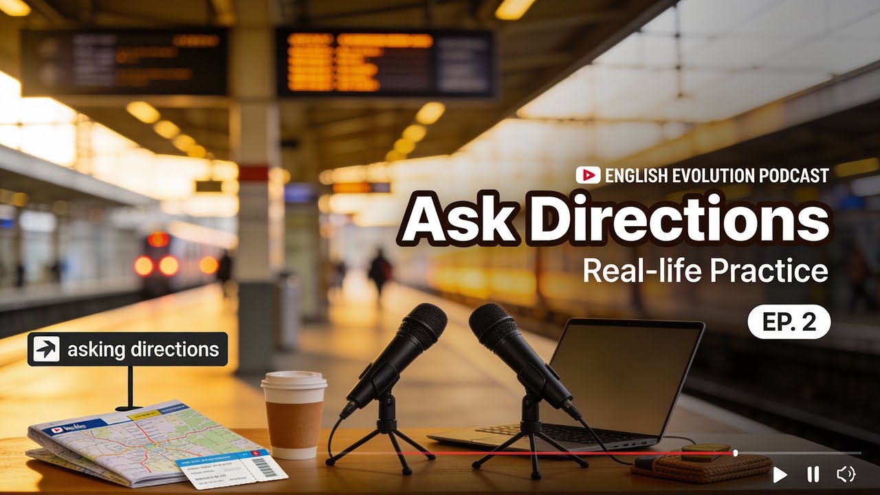 Ask for Directions in English (Train Station) | Real-Life Dialogue + Practice (Ep. 2)