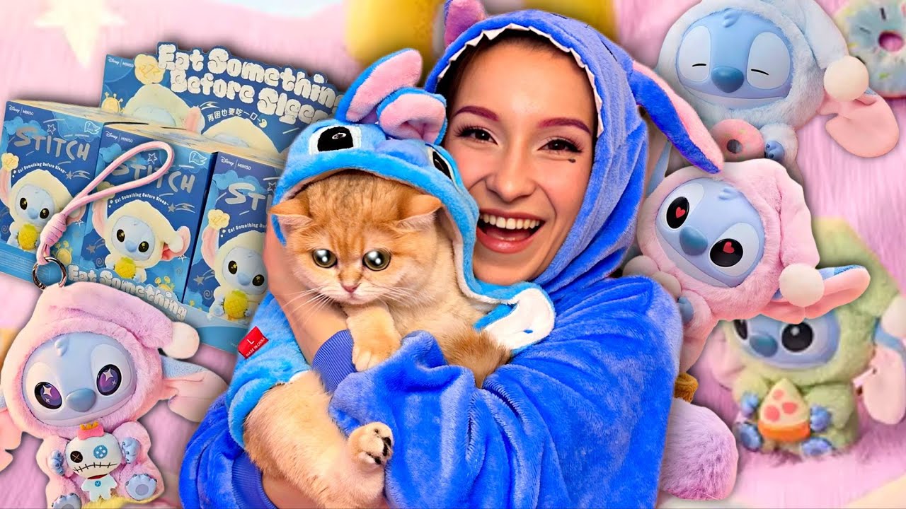 PIPI ZOSTAŁA STITCHEM💙🐱LABUBU ZE STITCHA!