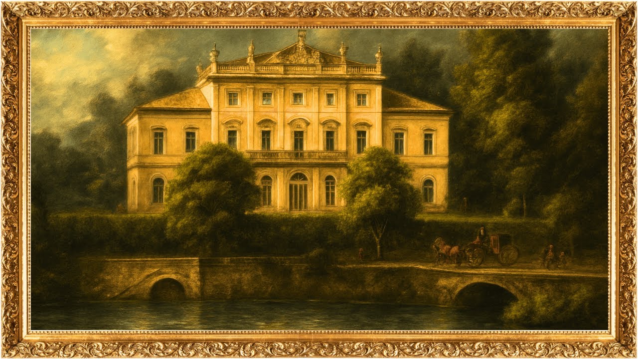 Quadro para TV | Frame Tv | Castelo no Lago di Como