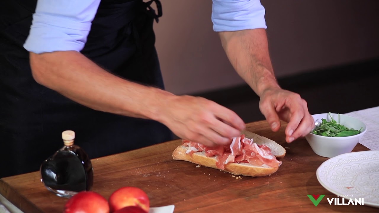 Panino con Prosciutto di Parma DOP Villani - ricette gourmet di Daniele Reponi