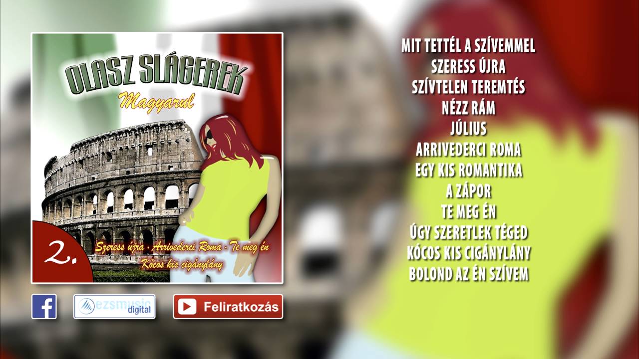 ✮ Olasz slágerek magyarul - válogatás #2. (teljes album) | Retro slágerek |