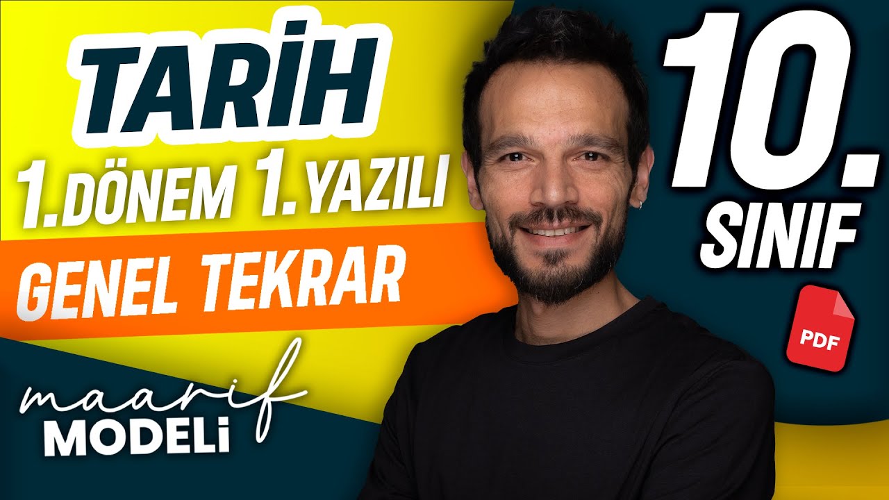 10.sınıf tarih 1.dönem 1.yazılı | Genel tekrar | Türkistan'dan Türkiye'ye genel tekrar|Maarif Modeli