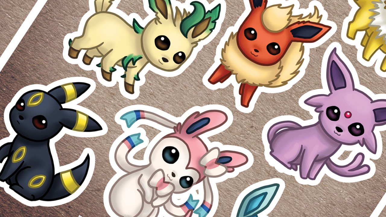 How I Design STICKER SHEETS in Photoshop - EEVEELUTIONS