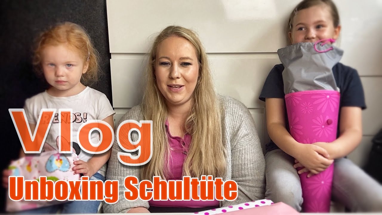 Charlotte öffnet ihre Schultüte I erster Schultag und die Einschulung ist vorbei Zuckertüte unboxing