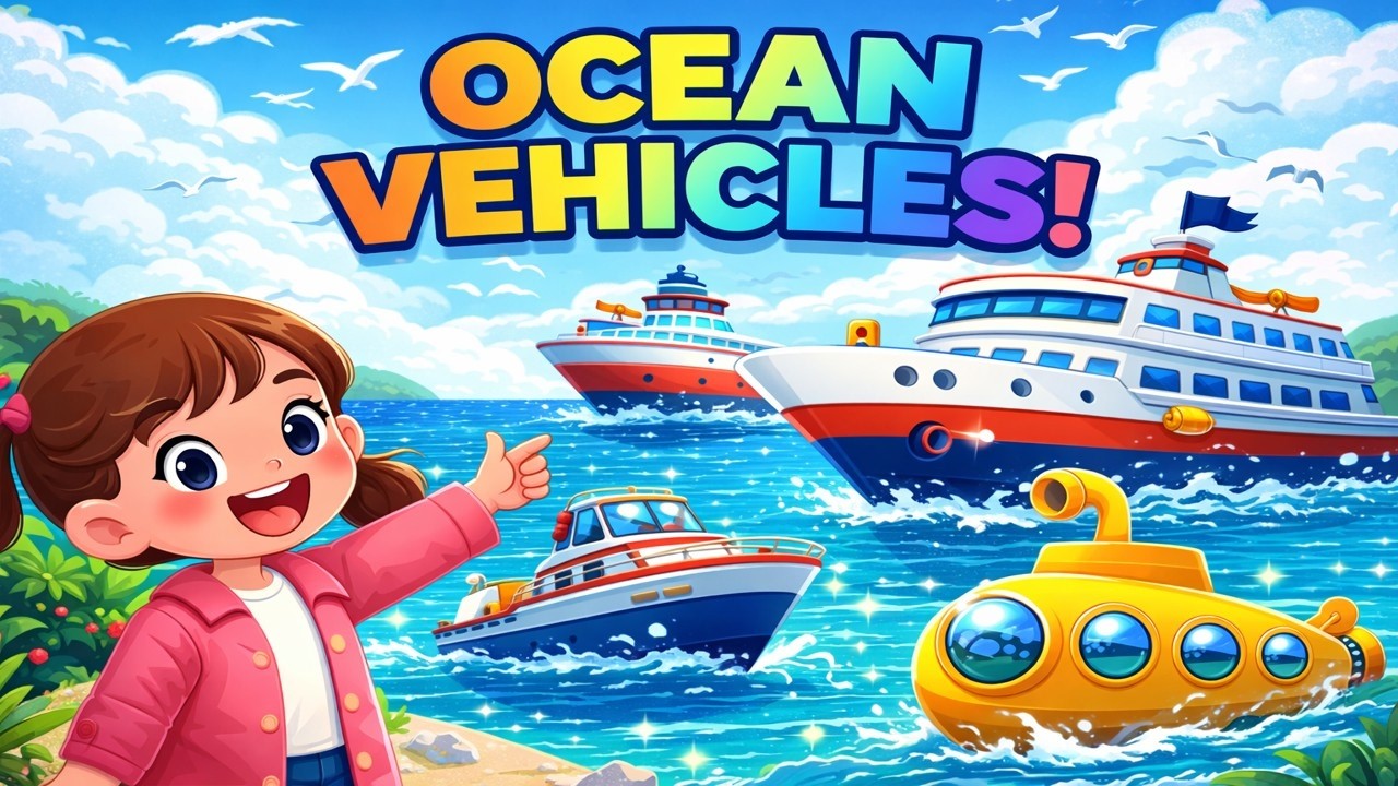 🧠Fun Learning About Ocean Vehicles 🎈🌈 Early Learning Made Fun & Easy!