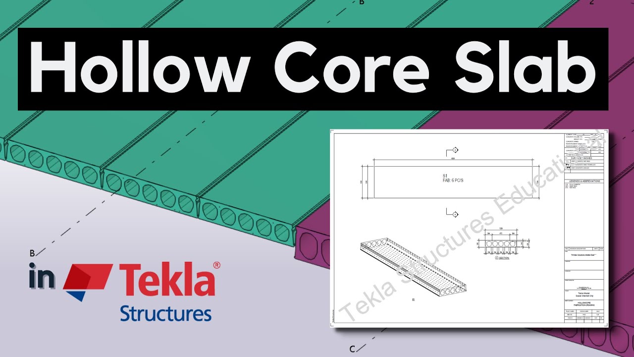 Пустотная плита в Tekla Structures || Моделирование сборных пустотных плит в Tekla