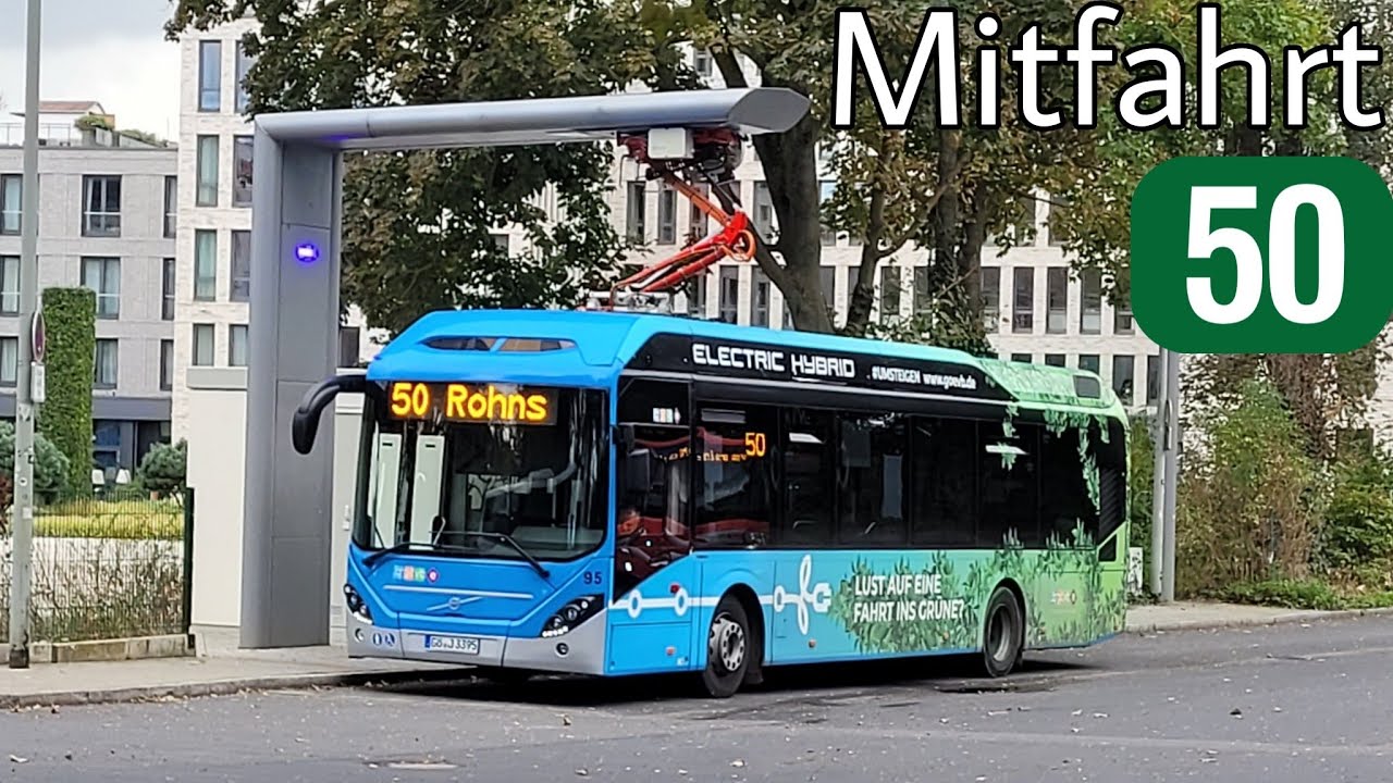 Mitfahrt | Volvo 7900 Electric Hybrid | Linie 50 | Bahnhof/ZOB - Rohns