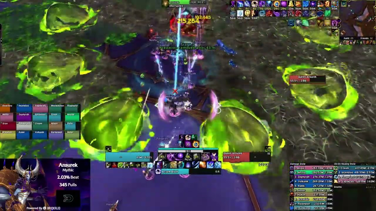 xD | Mythic Ansurek Kill | Arcane Mage Pov