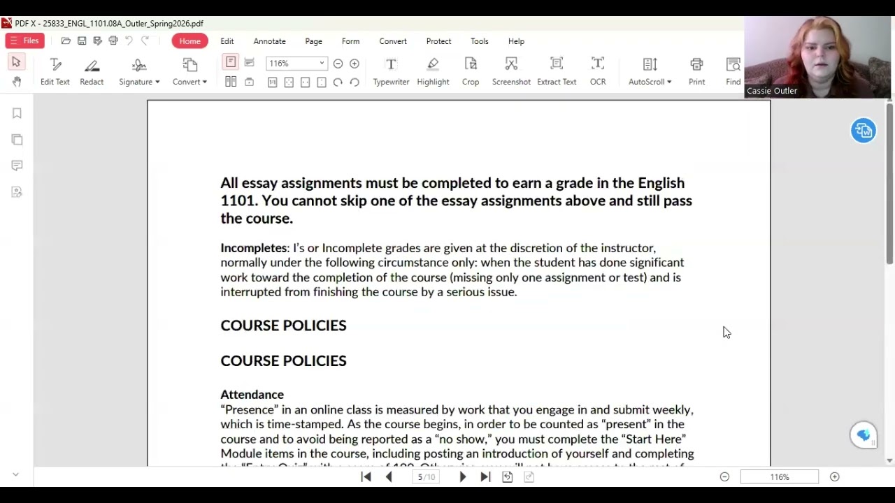 Introduction Video ENGL 1101 08A