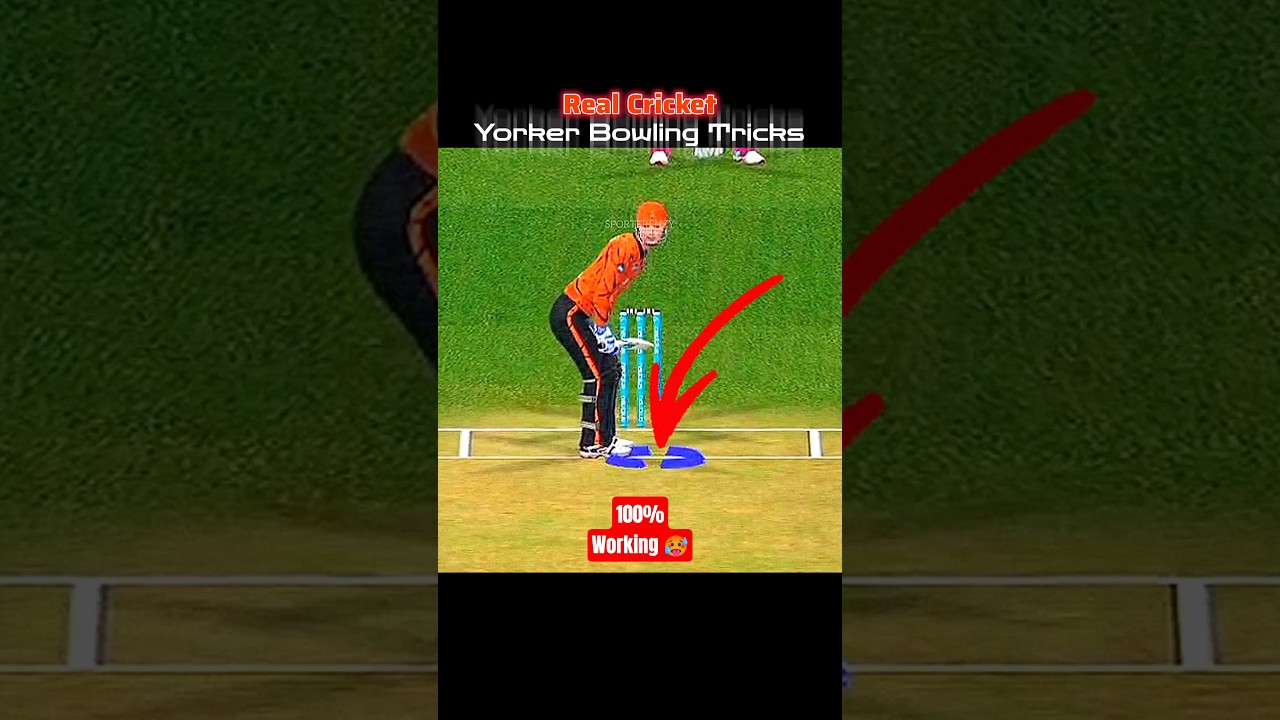 Secret RC24 Bowling Trick 🤯 Take Wickets on Every Ball! #rc24 #shorts #trending