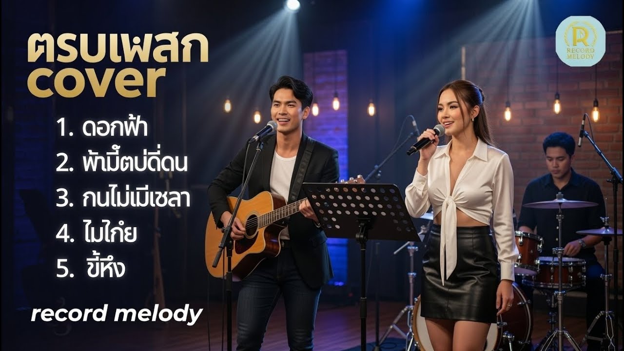 รวมเพลง Cover ยอดฮิต (ดอกฟ้า, ฟ้ามืดบ่ดน, คนไม่มีเวลา) ฟังสบาย | Record Melody