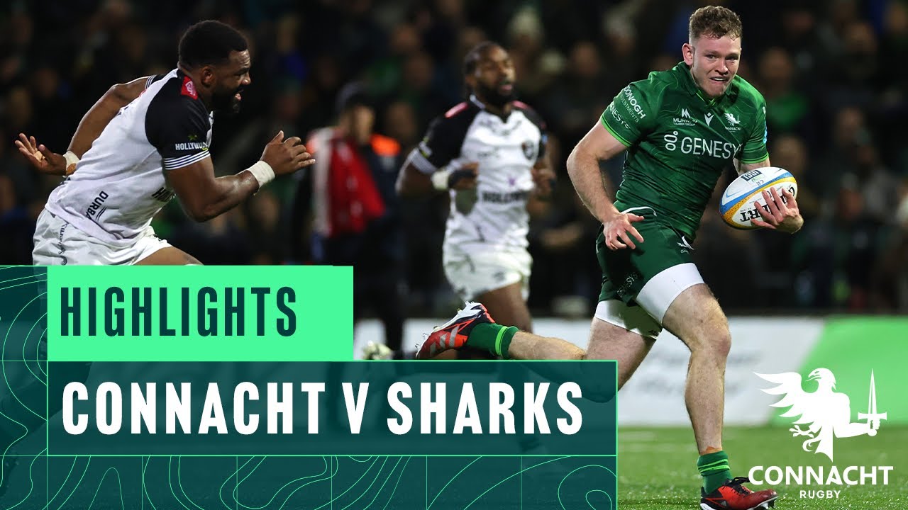 Highlights | Connacht v Sharks | 2024/25 URC season