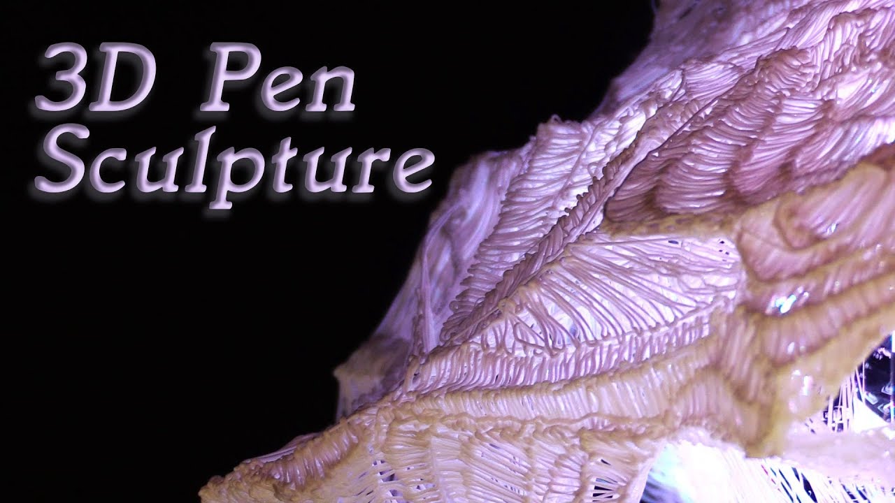 Making a Glowing Sculpture with a 3D Printing Pen! :)