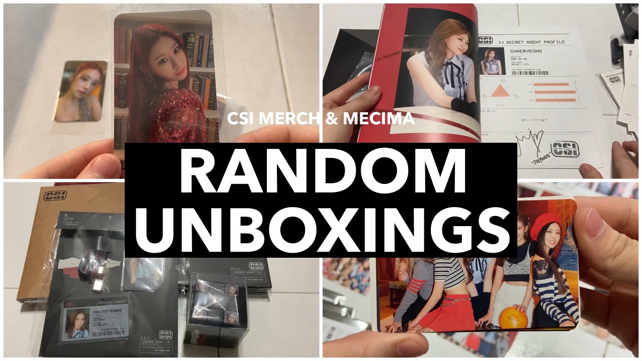 ✧ Random Mails 🪄🕴 ITZY Guess Who Mecima event, CSI Merch ✧