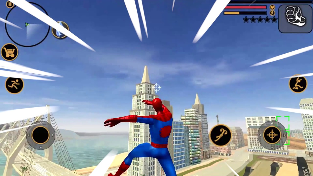 Spider Rope Hero Ninja Gangster Crime Vegas City 8
