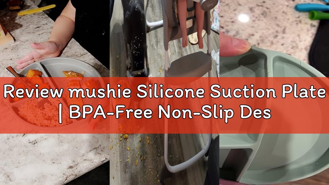 Review mushie Silicone Suction Plate | BPA-Free Non-Slip Design (Ivory)
