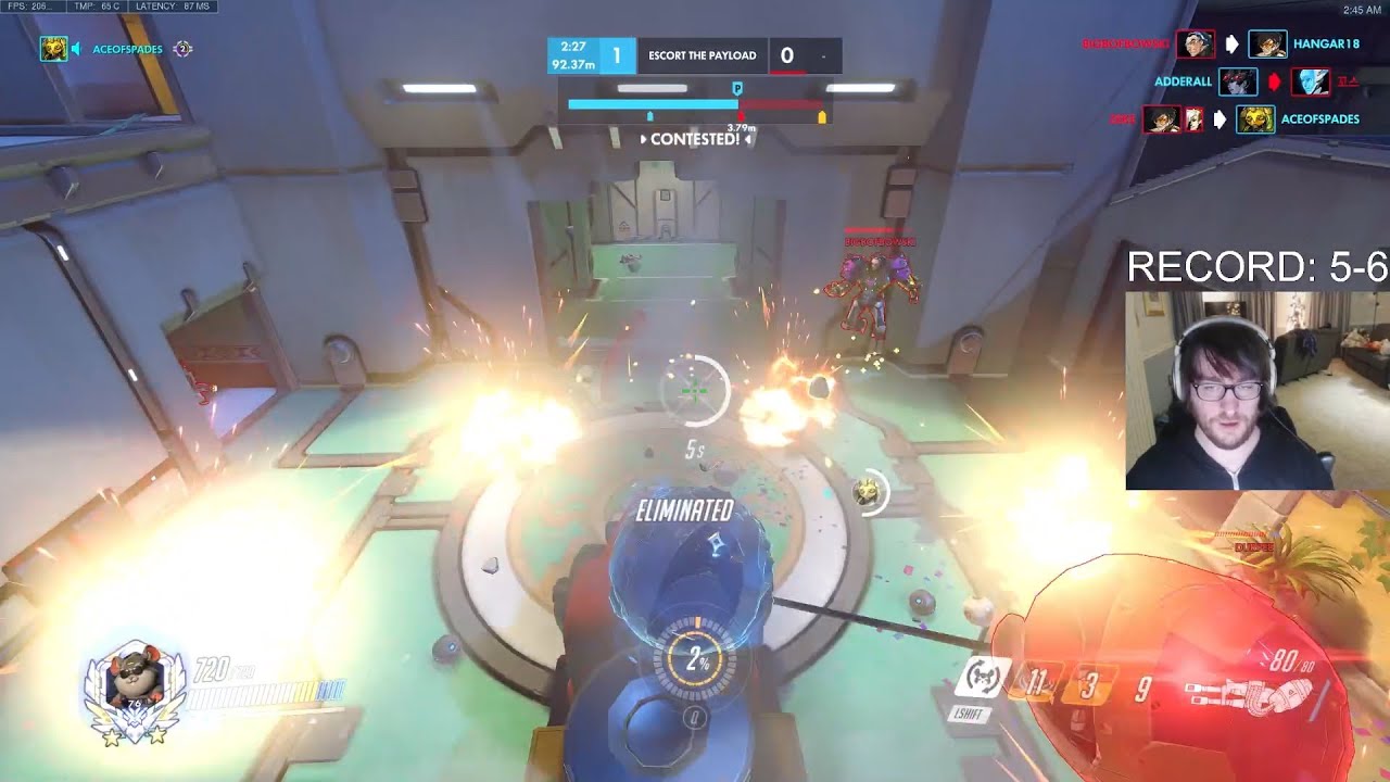 HARBLEU INSANE HAMMOND GAMEPLAY OVERWATCH SEASON 32 TOP 500