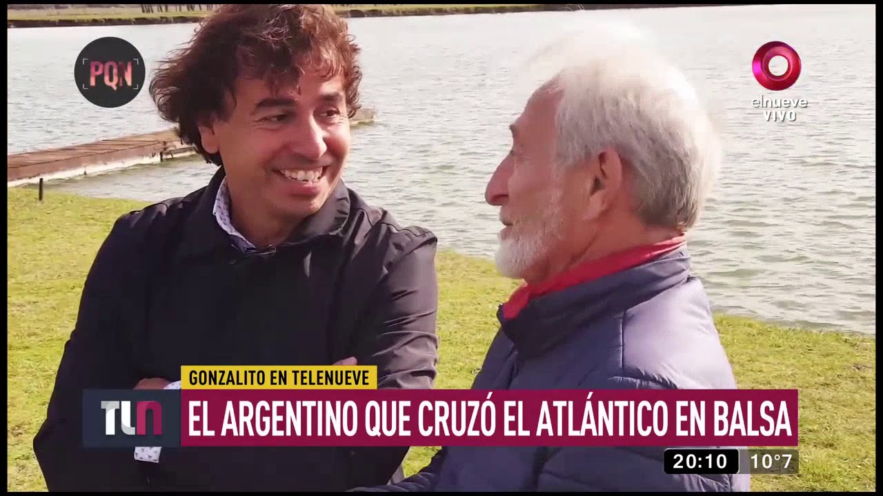 El argentino que cruzó el Atlántico en balsa